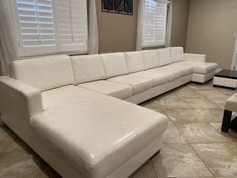 Custom Leather Sectional 