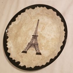 Eiffel Tower Decorative Serving Plate
