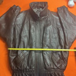 👀🔥Preston N York Woman’s 100%Lamb Leather Jacket VNTG‼️