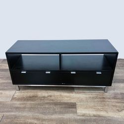 Two Drawer Open Shelf TV Stand