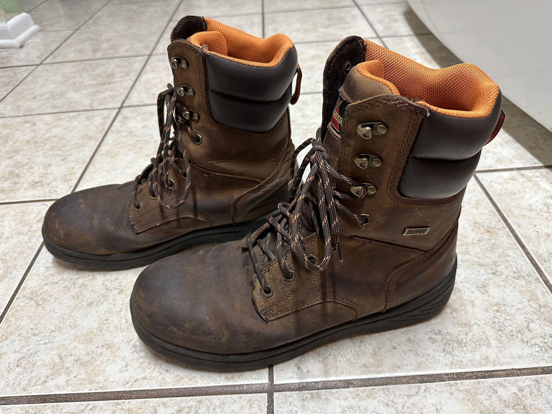 Thorogood Thoro-Flex 8" Waterproof Work Boot Leather, comfortable, Medium Width