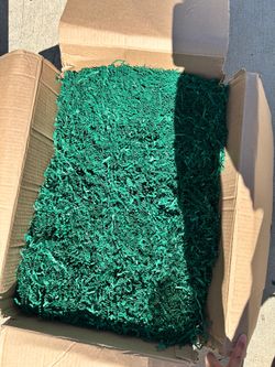 Green Crinkle Paper