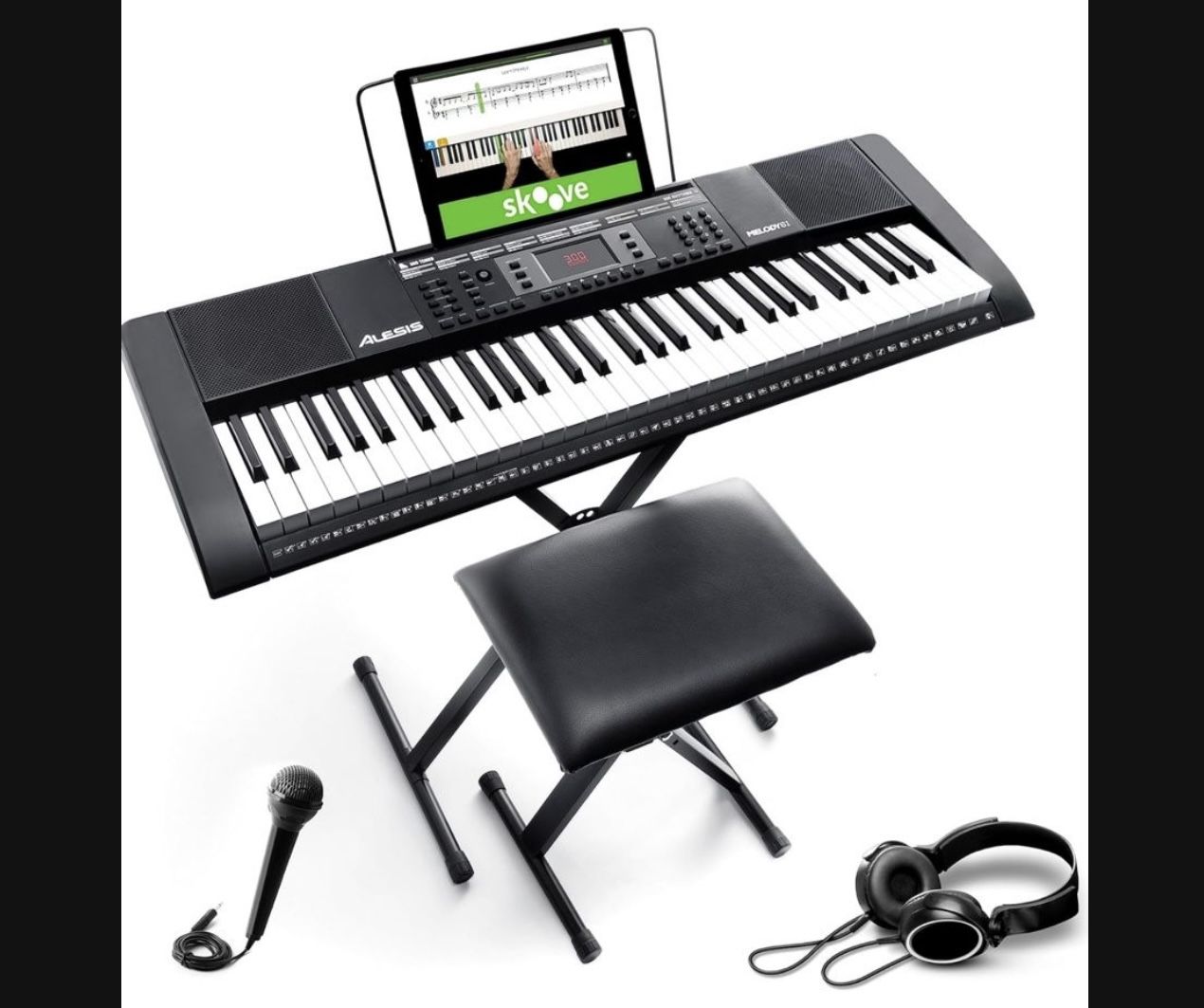 Electric Keyboard Piano - Alesis Talent 61-Key