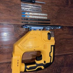 Cordless Curve Jig Saw for Dewalt 20V MAX Battery, with LED Work Light, Brushless Speed Change
