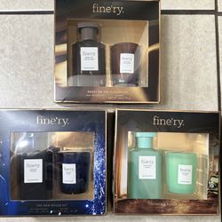 fine'ry. Full Size EDP + Mini Candle Gift Sets NEW 