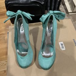 Teal High Shoe 