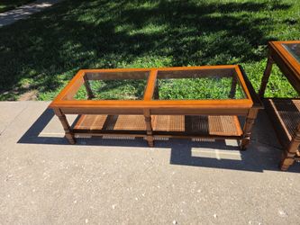 Coffee table and end tables
