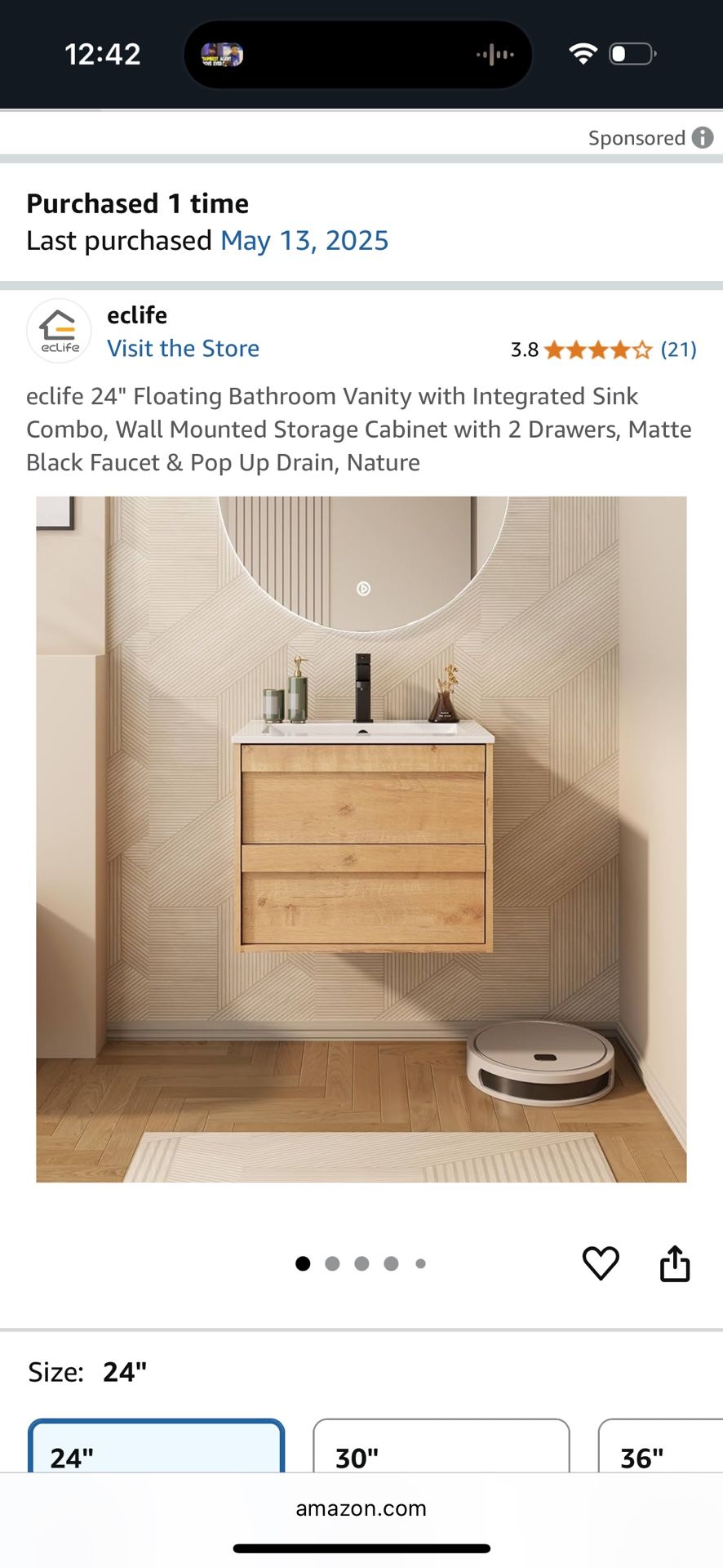 Three Floating vanity’s