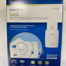 LINKSYS RE3000W N300 Wi-Fi Range Extender 
