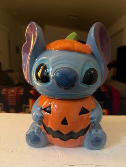 Halloween stitch cookie jar