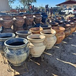 Metal Yard Art, BIRDBATHS & POTTERY 🌵 🌺 