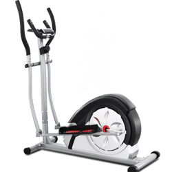 ANCHEER Elliptical Machine, Cross Trainer for Home Use with Pulse Rate Grips and LCD Monitor, 8 Resistance Levels Smooth Quiet Driven for Gym Office W
