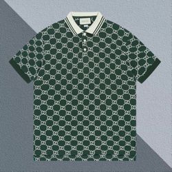Gucci Green Polo Shirt New 