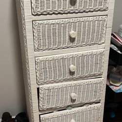 Wicker Dresser Set
