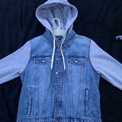Denim Sweater Jacket 