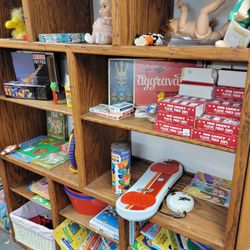 Large Oak Sectional Shelving