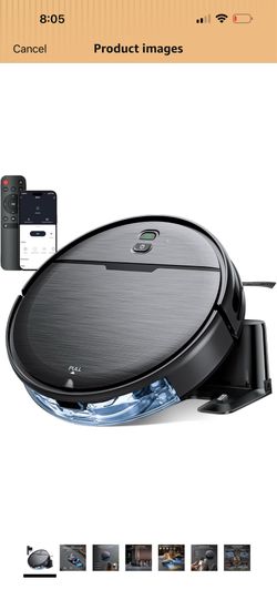 Robot Vacuum and Mop Combo, 2300Pa Strong Suction, 2-in-1 Dust Box and Water Tank, Works with Alexa/Google Assistant, Long Runtime, Schedule, Quiet, I
