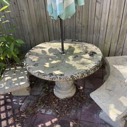 Concrete Table And Chairs