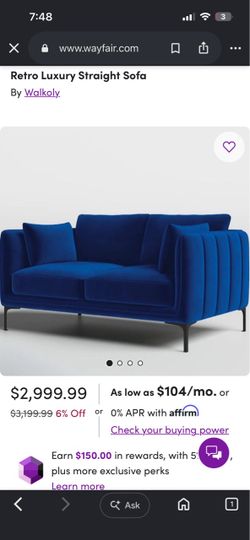 Brand new wayfair love couch