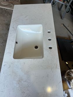 Bathroom marble countertop