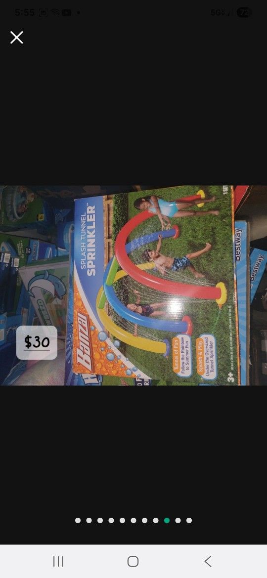 🆕️ 2 DIFFERENT POOL SPRINKLER FUN. $35 EACH