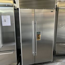42" SUB-ZERO STAINLESS FRIDGE BUILT IN SIDE BY SIDE REFRIGERATOR 
