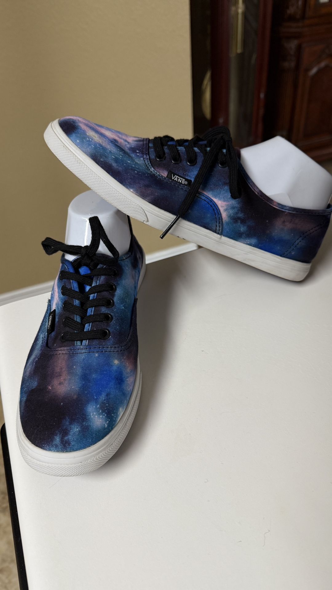 Vans Low Galaxy Cosmic Sneakers shoes Lace Up Skateboard Blue Shoes 8.5M/10W