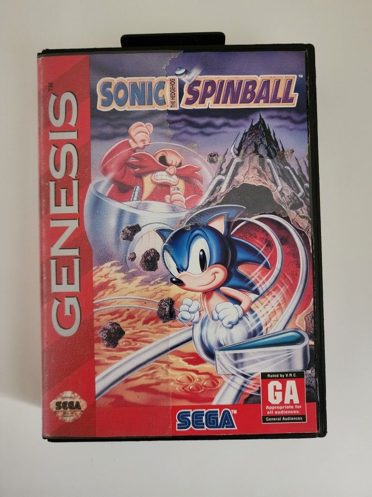 Sonic The Hedgehog Spinball Sega Genesis