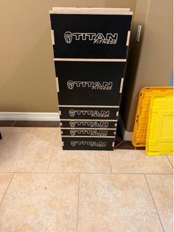 Stackable Wooden Plyo Boxes