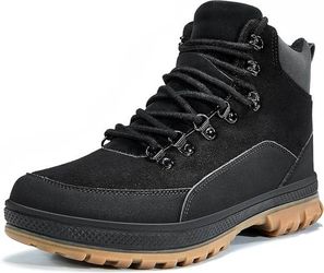 NEW SZ 8 Men Insulated Snow Boots WATERPROOF Work Cold Weather Lightweight Fur Lined Anti-slip Comfortable Warm Boot