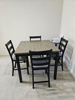 Black 5-Piece Dining Set