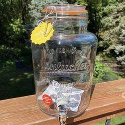Think Witch’s Brew - 1.5 Gallon Glass Beverage Dispenser 