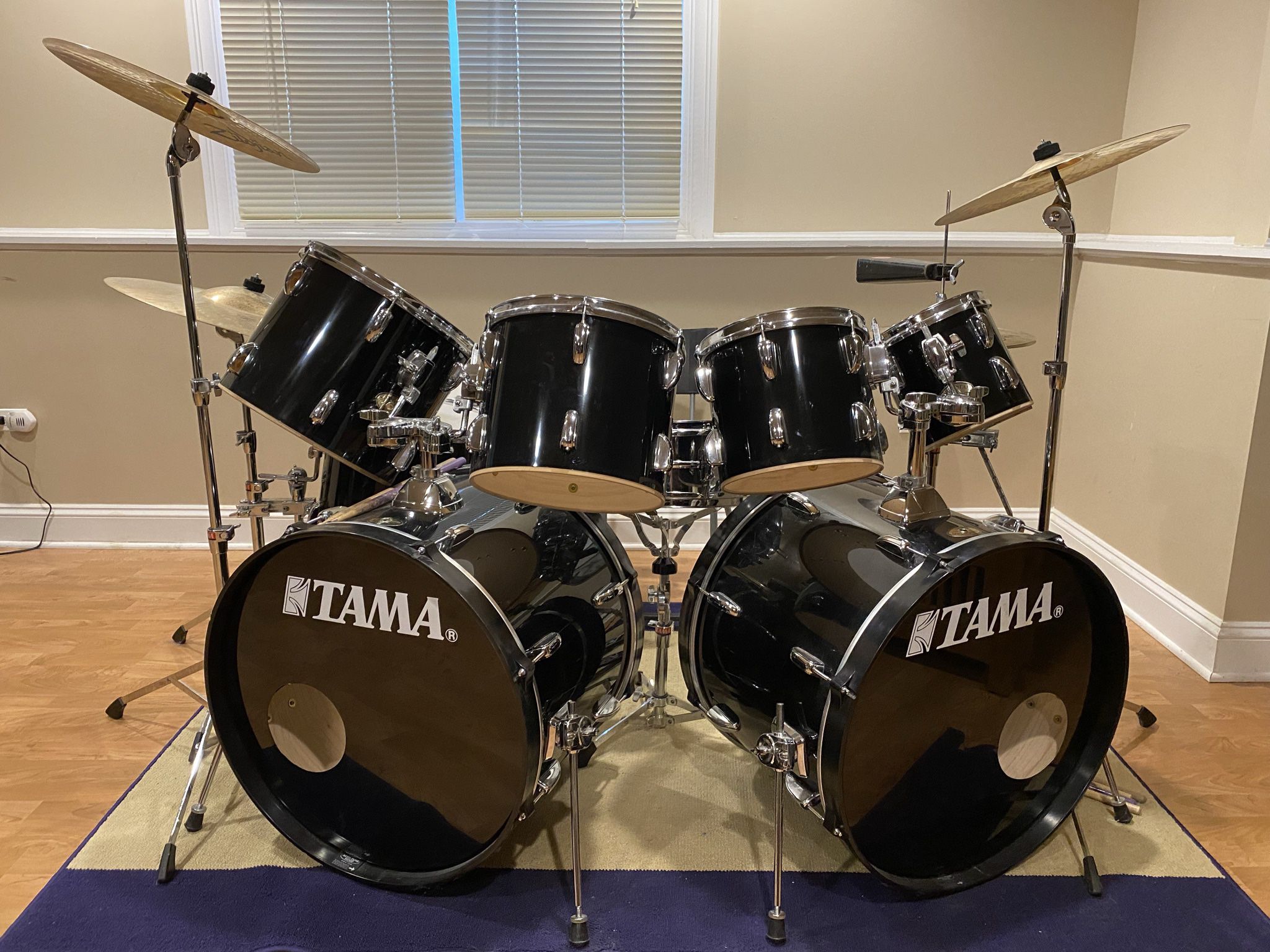 9pc TAMA Drums Plus 3 Cymbals & HighHat