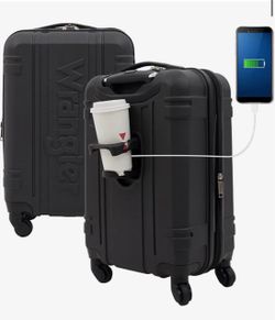 Wrangler 20" Astral Hardside Carry-On Luggage, Black