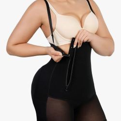 Tummy Control Shapewear Faja Colombianas Side Zipper Body Shaper Plus Size 6XL