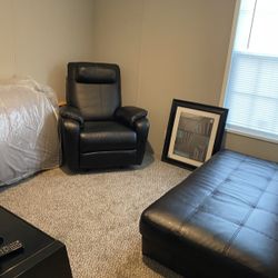 Free Tv Stand, Recliner And Ottoman 