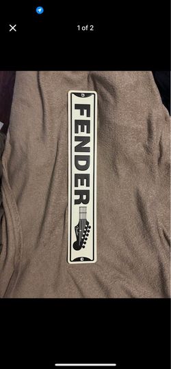 Fender wall sign metal