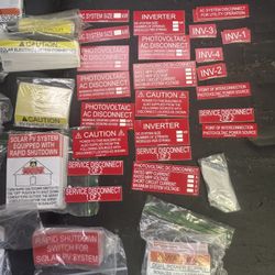 Solar stickers and Plackers