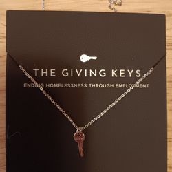 Brand New Silver The Giving Keys  Necklace