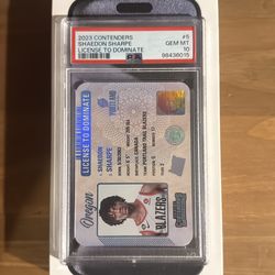 PSA 10 Shaedon Sharpe