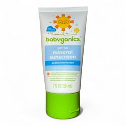Babyganics Mineral Sunscreen SPF 50 Non Scented 2 Fl Oz New 