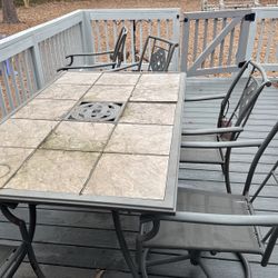 Deck Table And Chairs