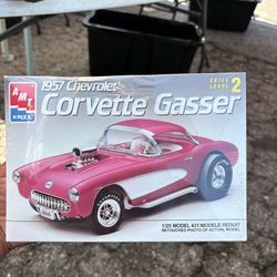 AMT 6355 '57 Corvette Gasser 1:25 Scale Plastic Model Kit - Requires Assembly