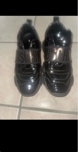 Moschino Black Patent Leather Sneakers
