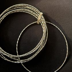 Silver Set Of 7 Bracelets/seminarios