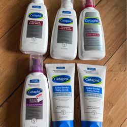 Cetaphil Face Wash And Scrub Lot Of 6 For $40