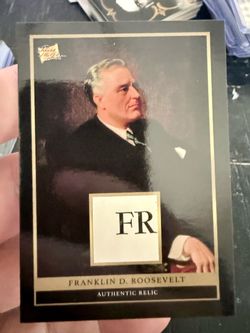 Franklin D. Roosevelt FDR Authentic “FR” Historical Relic – Pieces of the Past #9