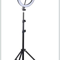 Ring light with tripod stand