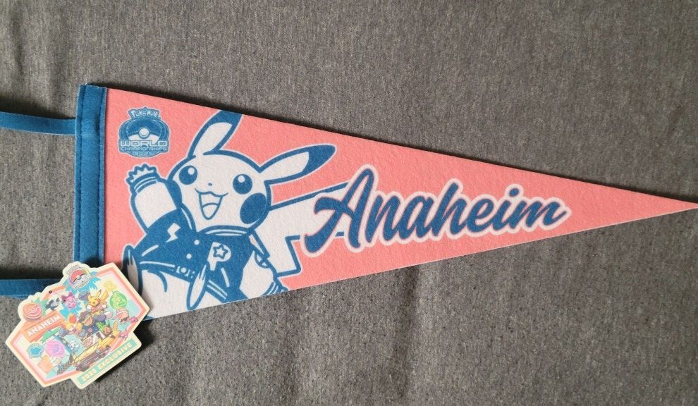 Pokemon World Championships 2025 Anaheim Worlds Exclusive Flag Pennant Banner