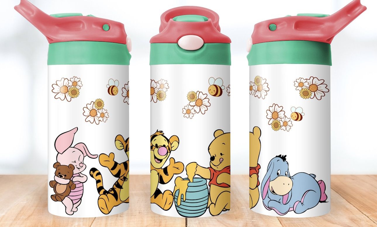 12oz Pooh Kids Water Bottle 